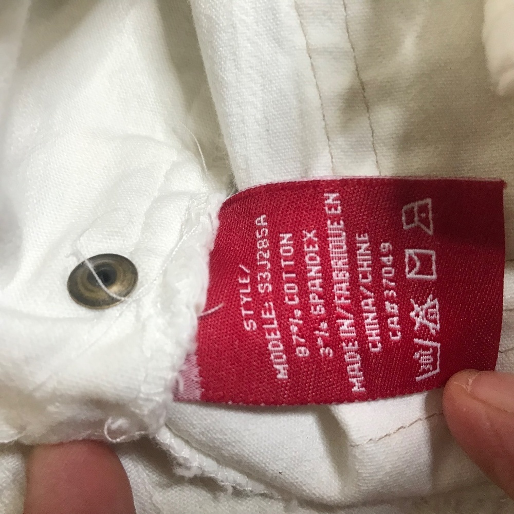 White Denim A-Line Skirt with Front Pockets | Casual Summer Mini - Picture 10 of 15